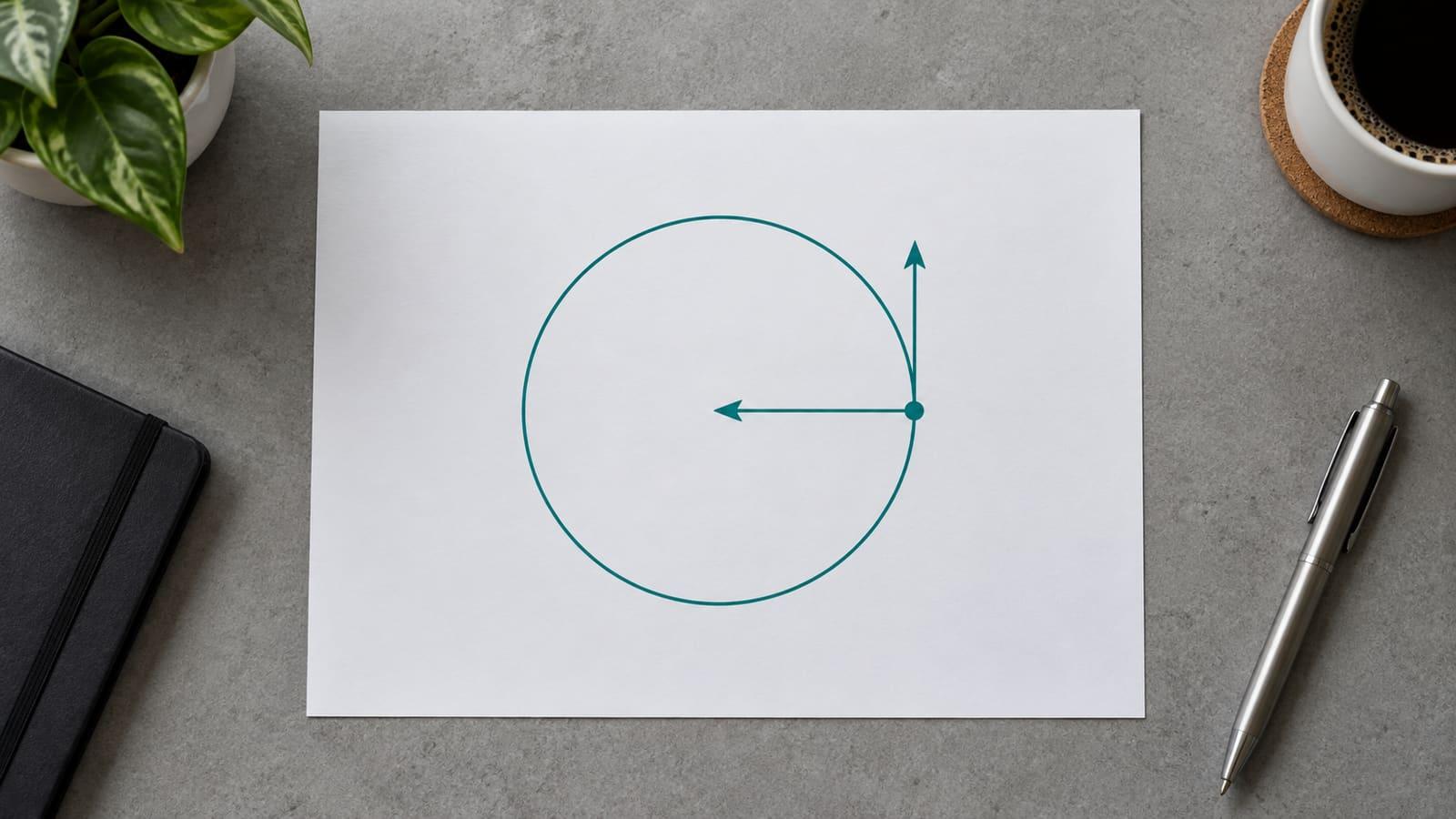 Mouvement circulaire intuitif : pourquoi une vitesse constante exige une force